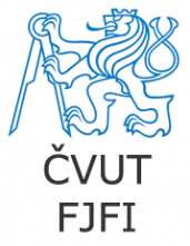 Logo skupiny České vysoké učení technické v Praze - Fakulta jaderná a fyzikálně inženýrská